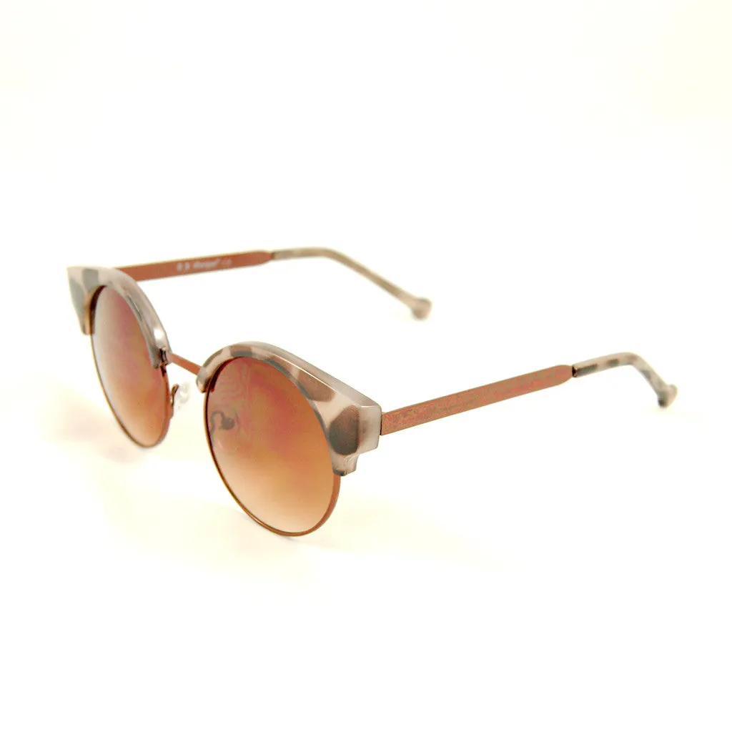 Leopard Round Ellie Sunglasses