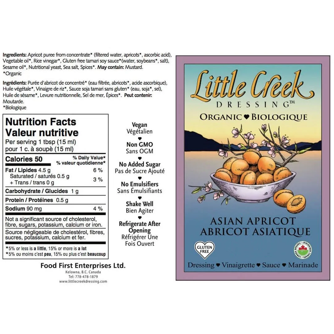 Little Creek Dressing Asian Apricot (295ml)