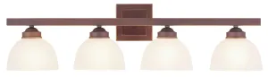 Livex Somerset 4 Light Vintage Bronze Bath Light - C185-4204-70