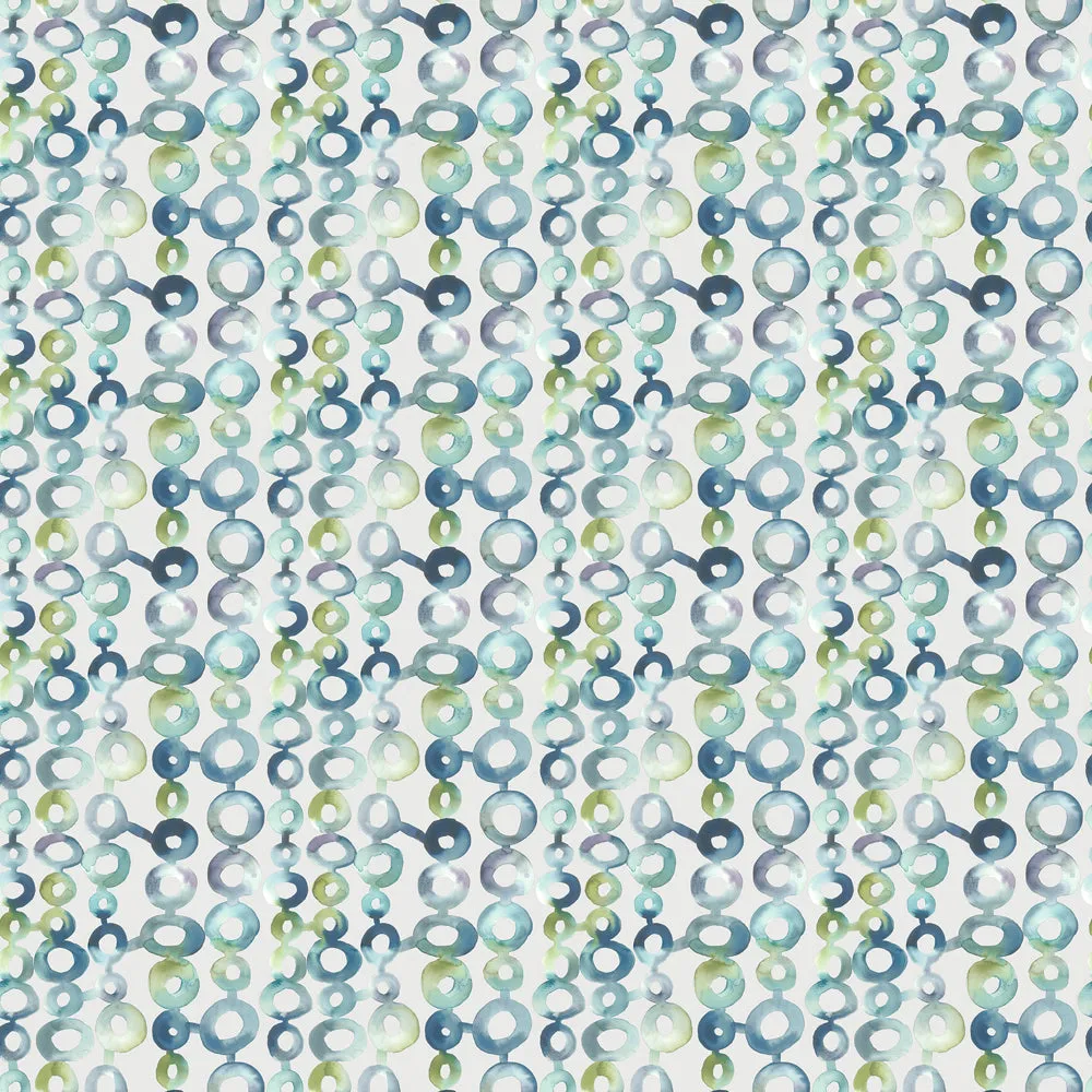 Macapa Printed Cotton Fabric (By The Metre) Ocean