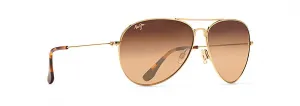 Maui Jim Mavericks Sunglasses in Gold with HCL Bronze Lens