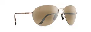 Maui Jim Pilot Sunglasses in Gold with HCL Bronze Lens