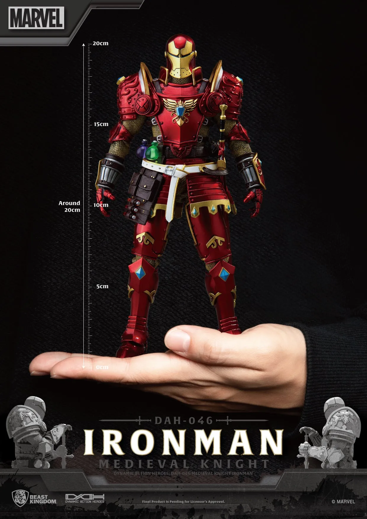 Medieval Knight Iron Man DAH-046 Dynamic 8ction Action Figure