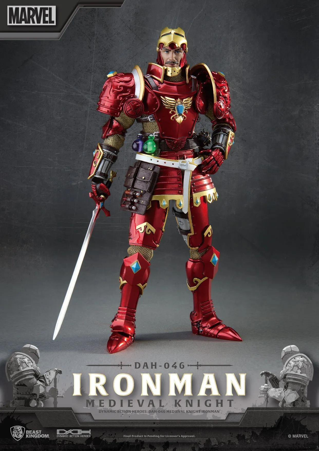 Medieval Knight Iron Man DAH-046 Dynamic 8ction Action Figure