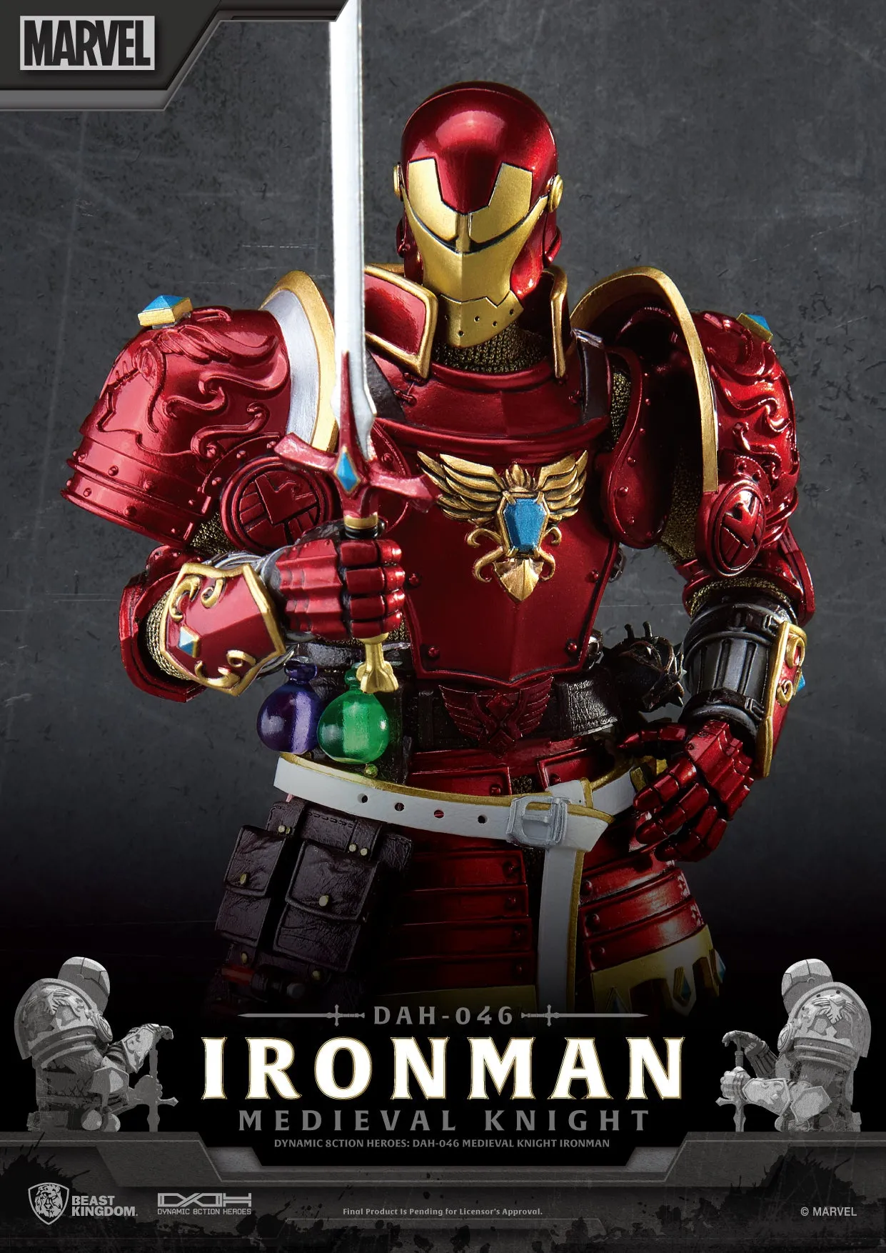 Medieval Knight Iron Man DAH-046 Dynamic 8ction Action Figure