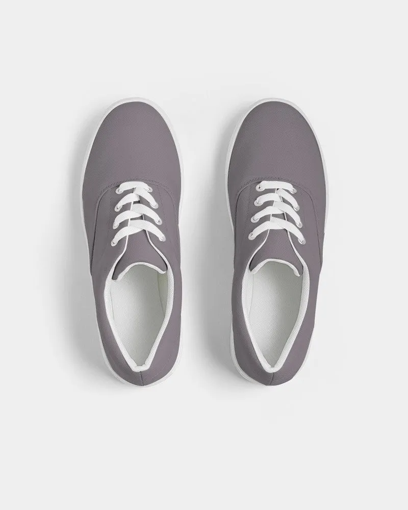 Medium Dark Magenta Gray Women's Canvas Sneakers | Women's | Medium Dark Pale Magenta Gray | C0M10Y0K60