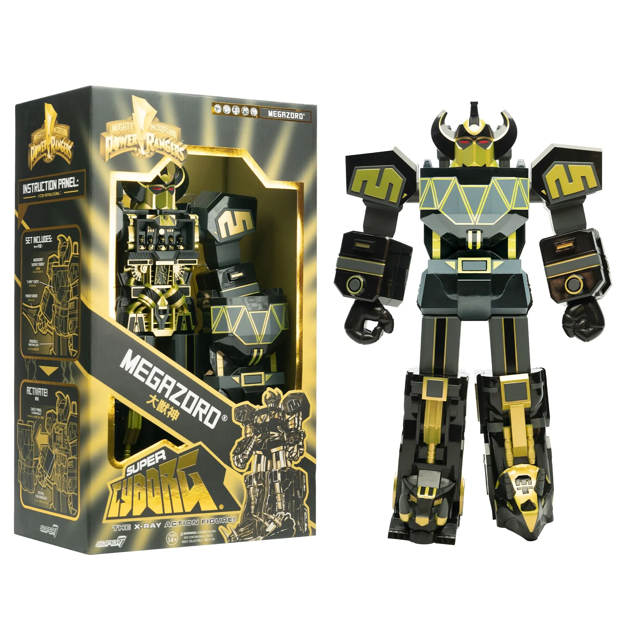 Mighty Morphin Power Rangers Super Cyborg - Megazord (Black / Gold)