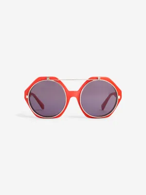 Mini Rodini Kids Flip Up Sunglasses in Red