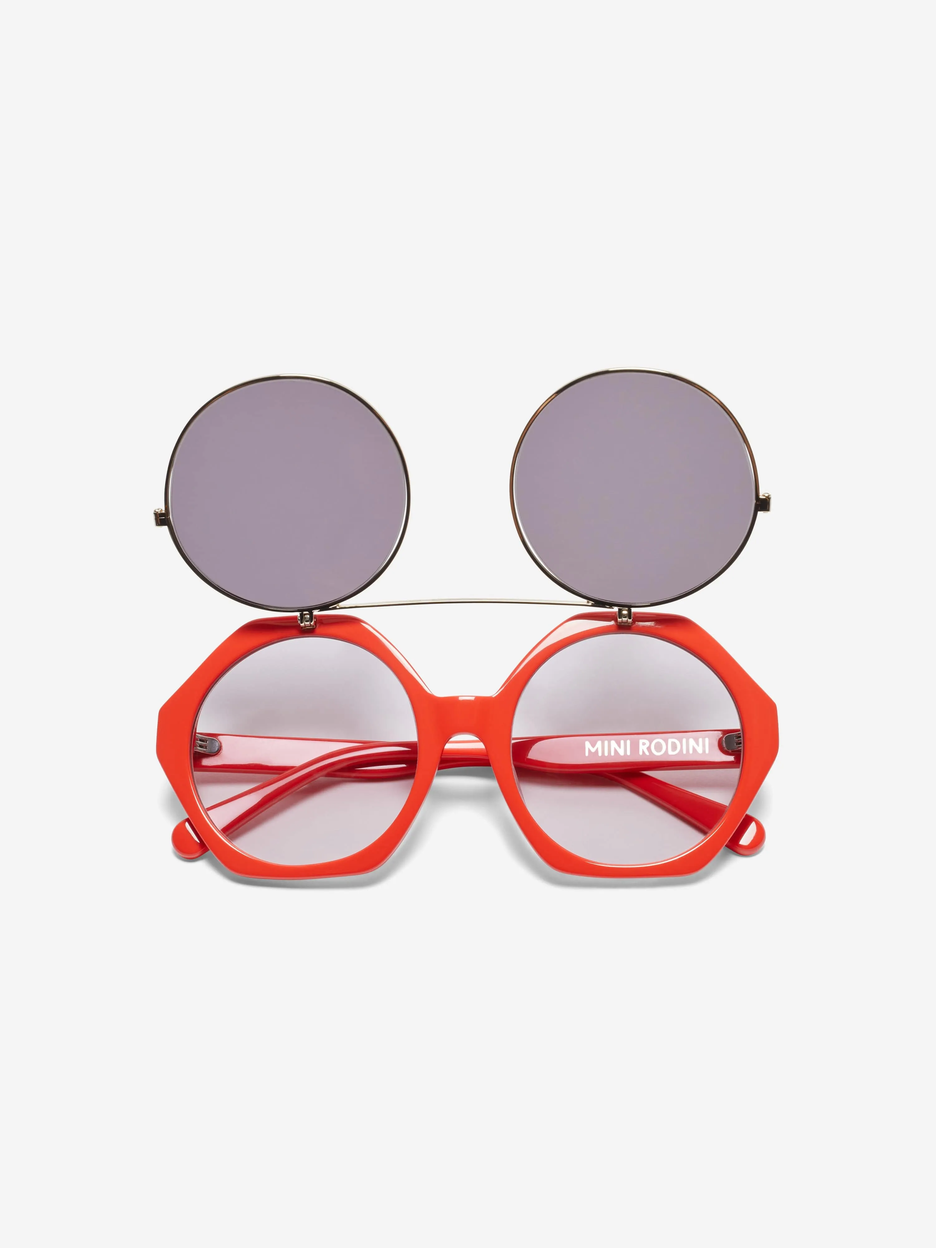 Mini Rodini Kids Flip Up Sunglasses in Red