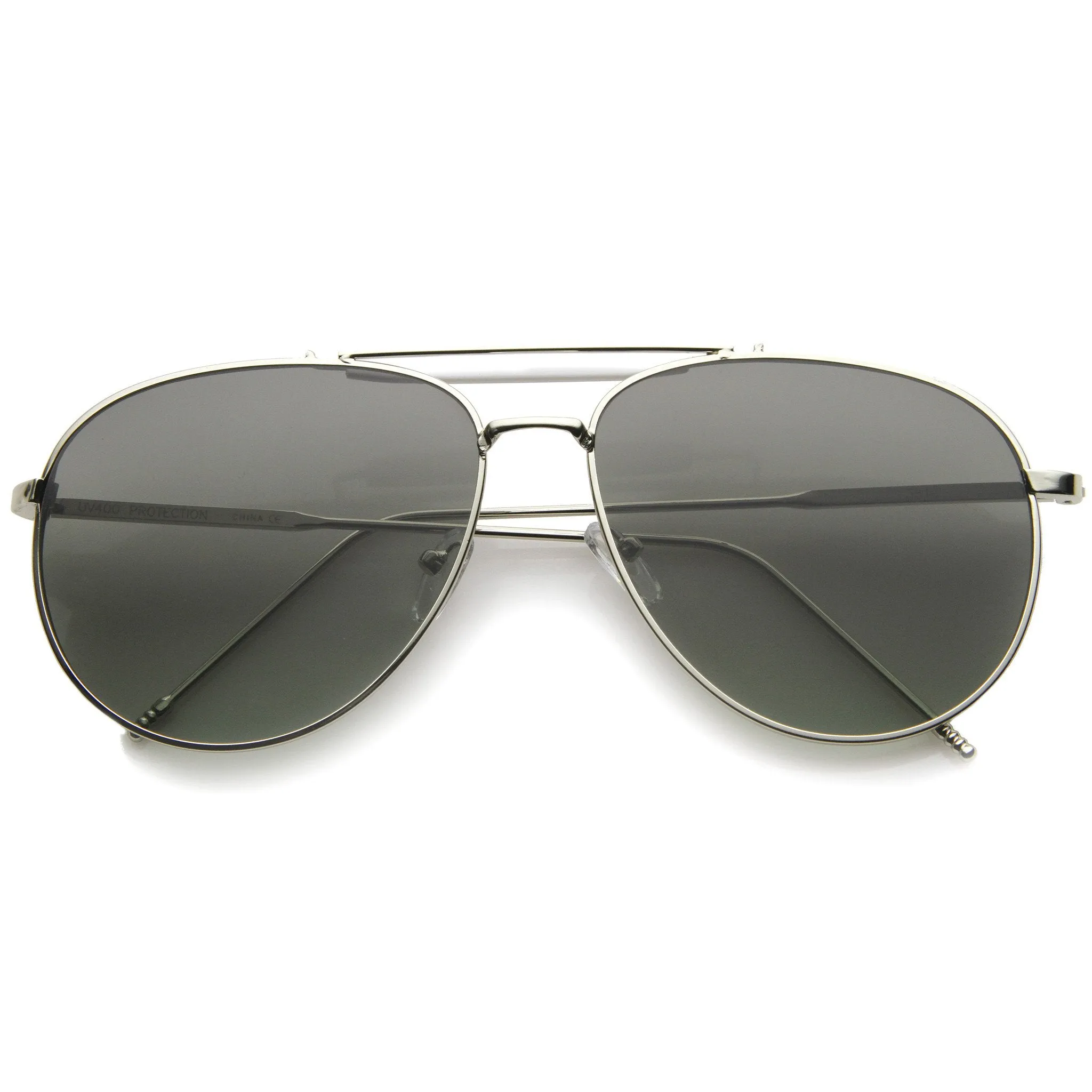 Modern Fashion Top Bar Flat Lens Aviator Sunglasses A212