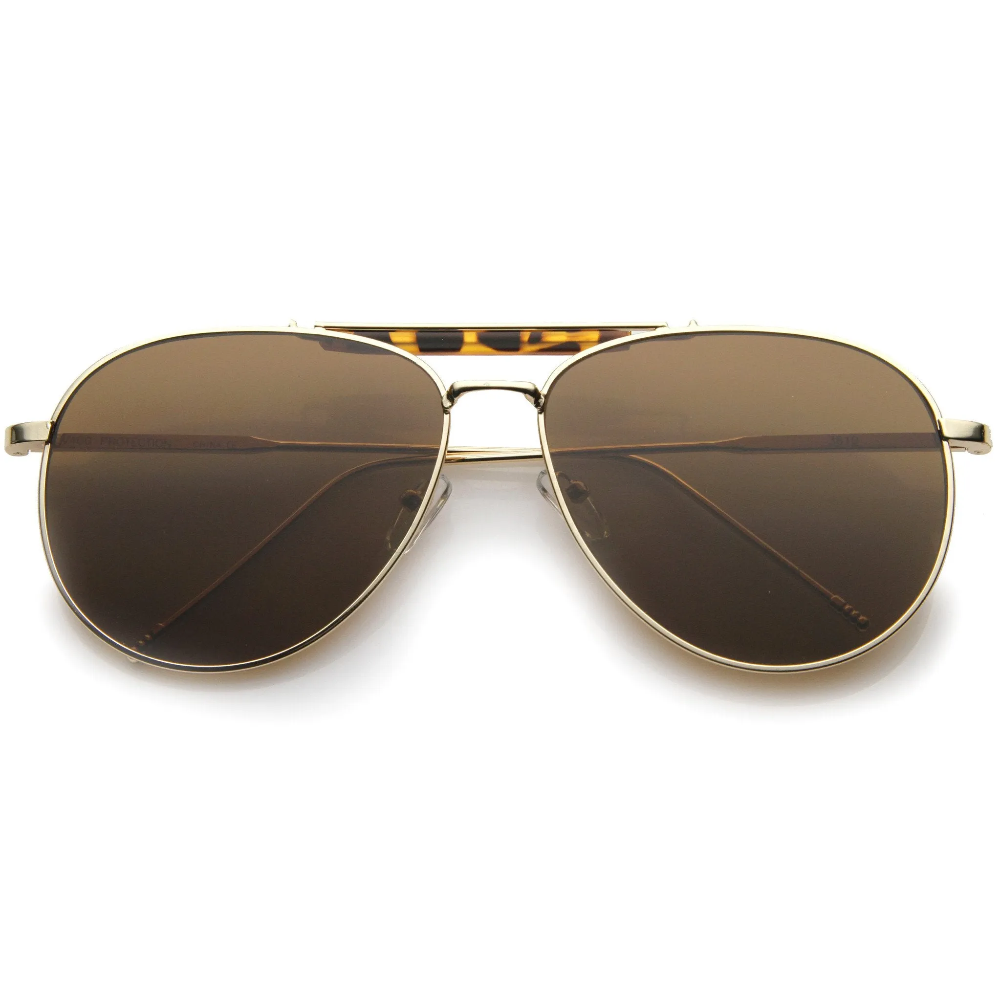 Modern Fashion Top Bar Flat Lens Aviator Sunglasses A212