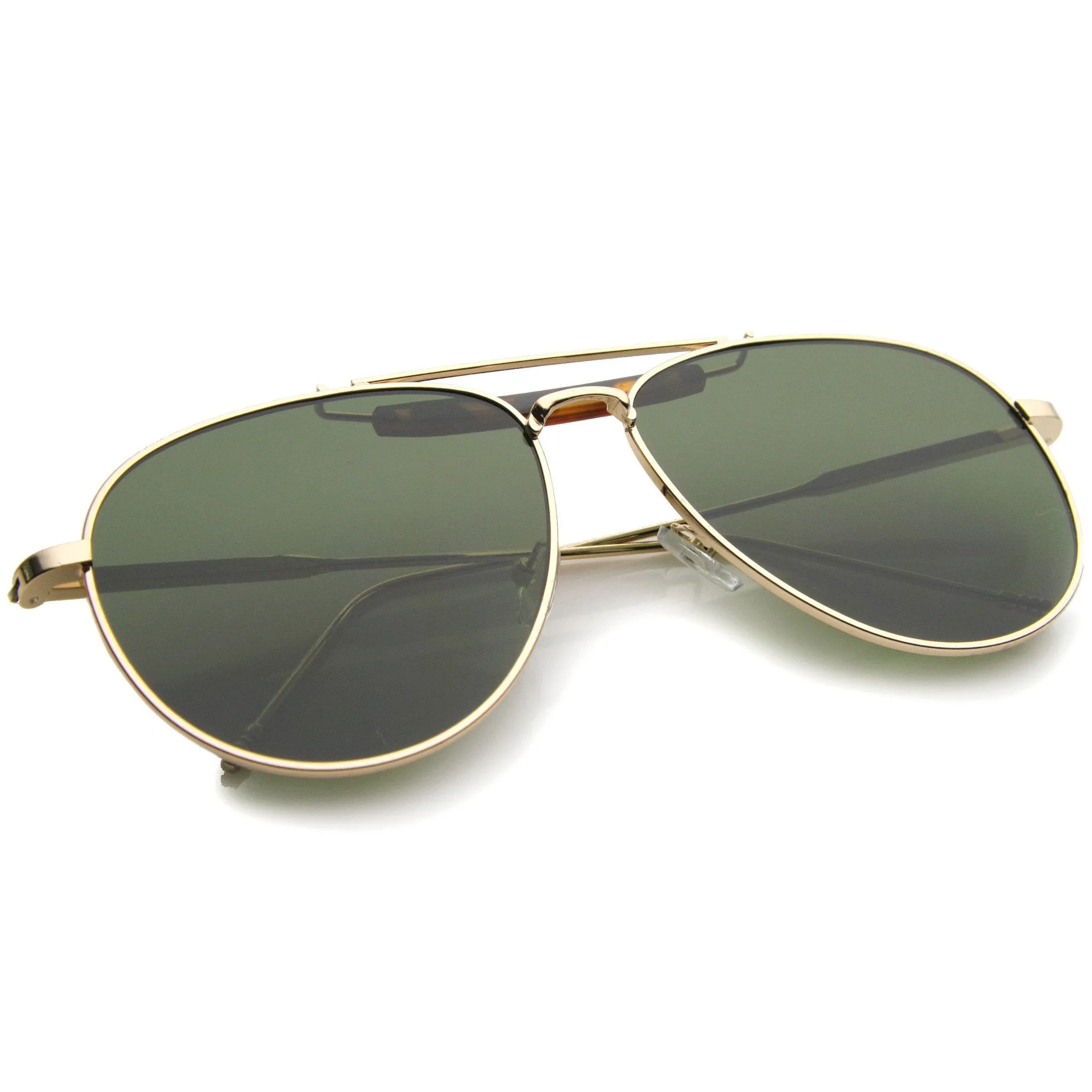 Modern Fashion Top Bar Flat Lens Aviator Sunglasses A212