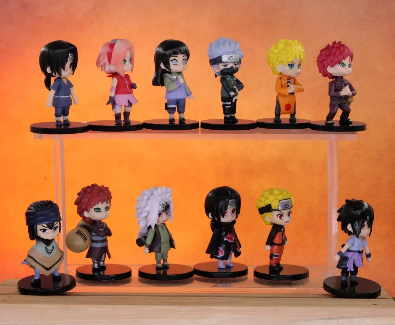 Naruto Anime Figures Set Of 12 Set A  | 7- 8 Cm |