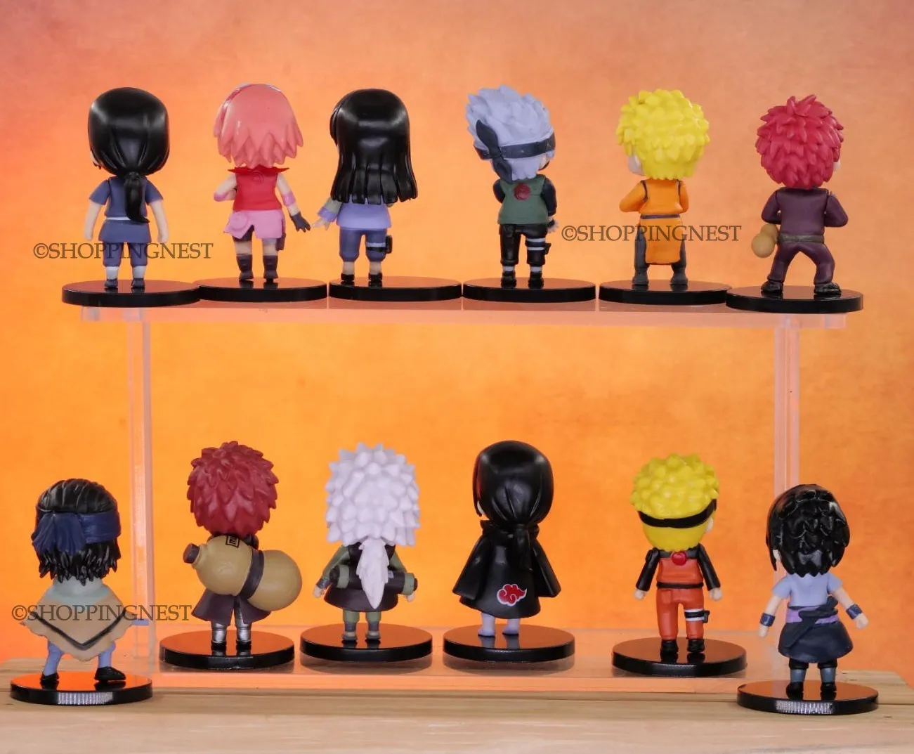 Naruto Anime Figures Set Of 12 Set A  | 7- 8 Cm |