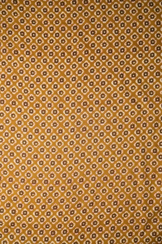 Natural Neutral Color Geo Pattern Printed Summer Pure Cotton Fabric