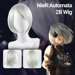 Neil Mechanical Epoch 2B Silver White Wig