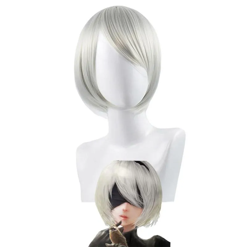 Neil Mechanical Epoch 2B Silver White Wig