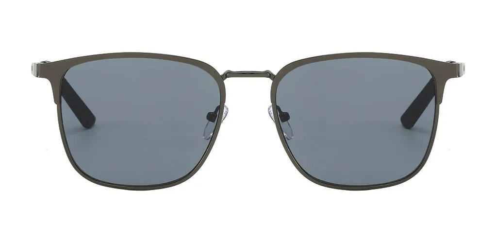 Oxford Square Metal Frame Sunglasses