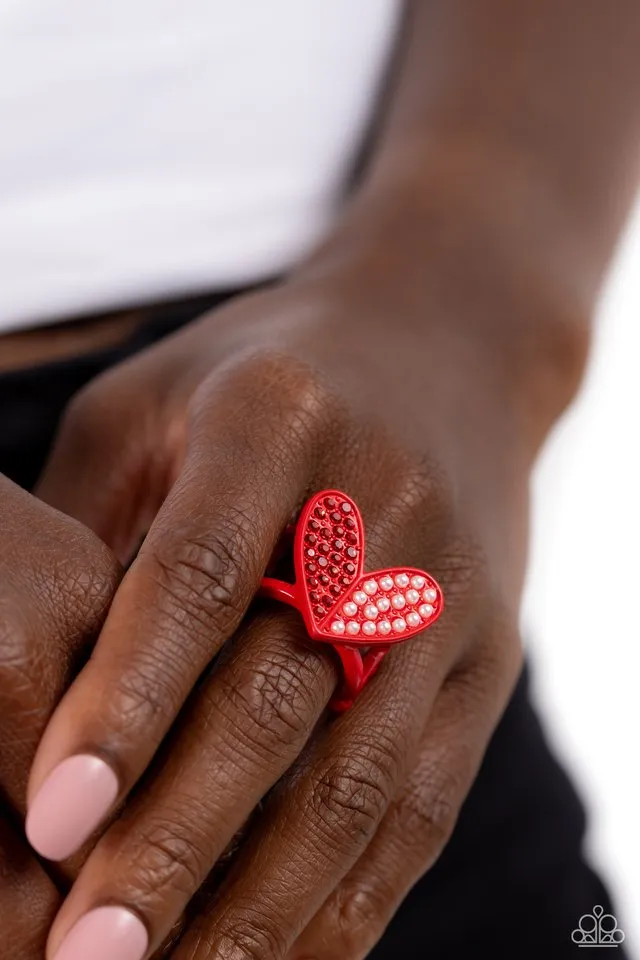 Paparazzi Ring ~ Hometown Heart - Red