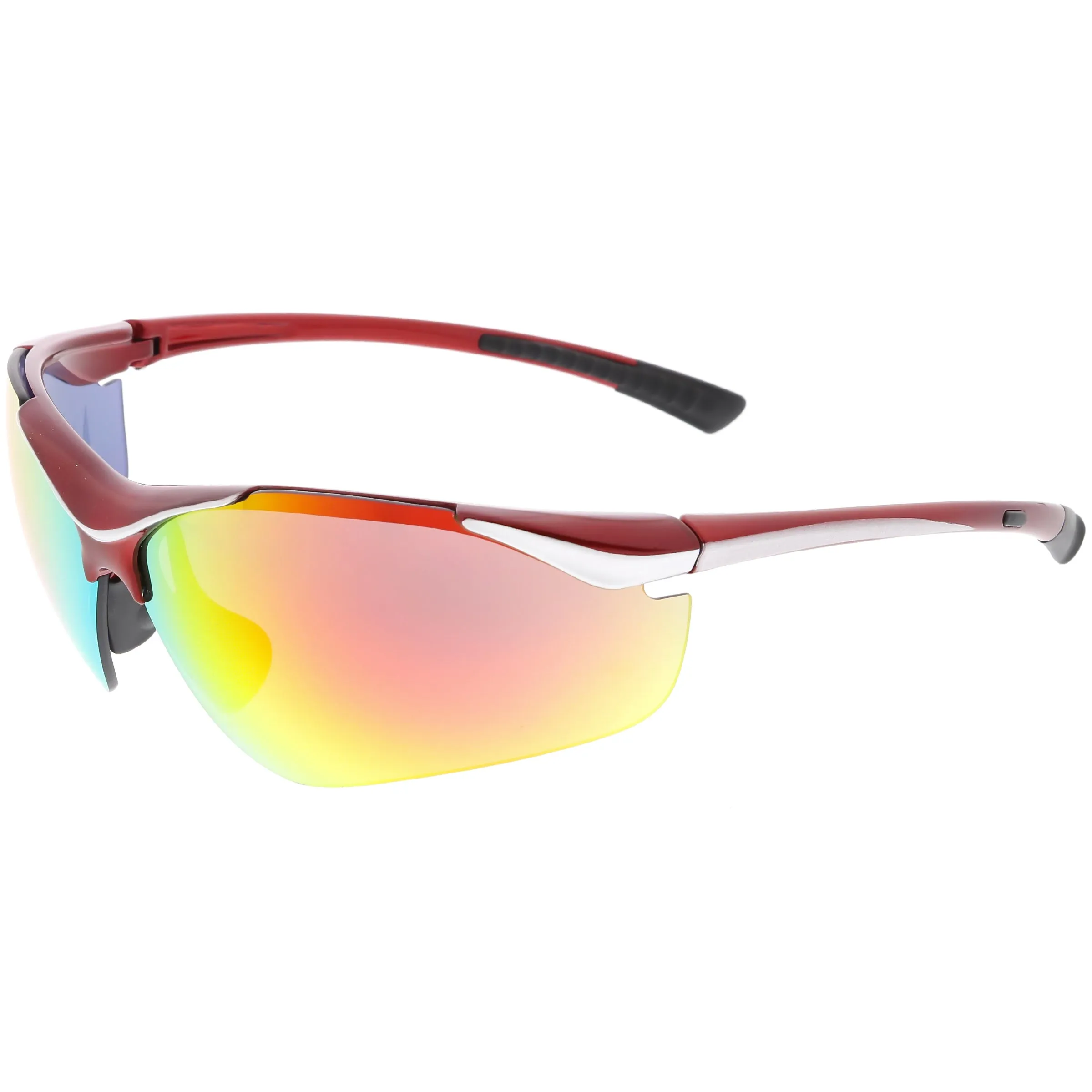 Performance TR-90 Sports Shield Mirrored Lens Sunglasses C797