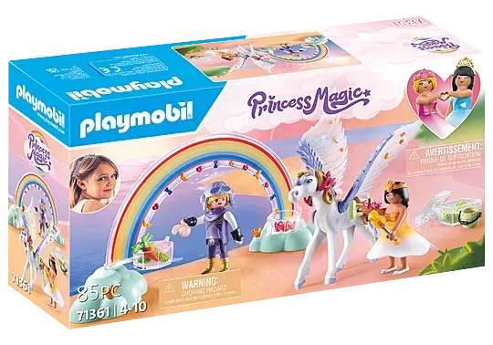 Playmobil Pegasus With Rainbow In The Clouds #71361