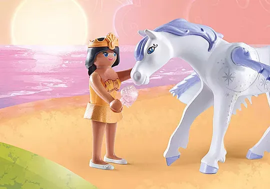 Playmobil Pegasus With Rainbow In The Clouds #71361