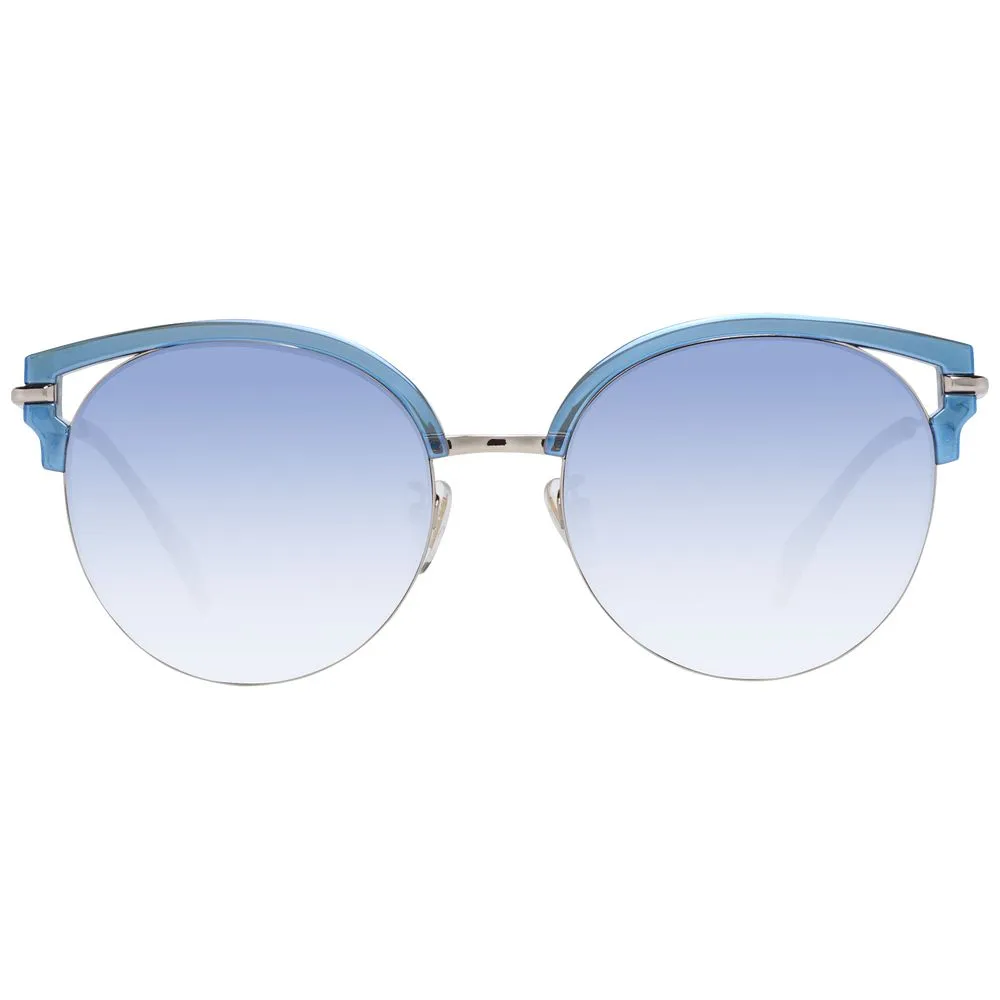 Police Chic Blue Gradient Butterfly Sunglasses