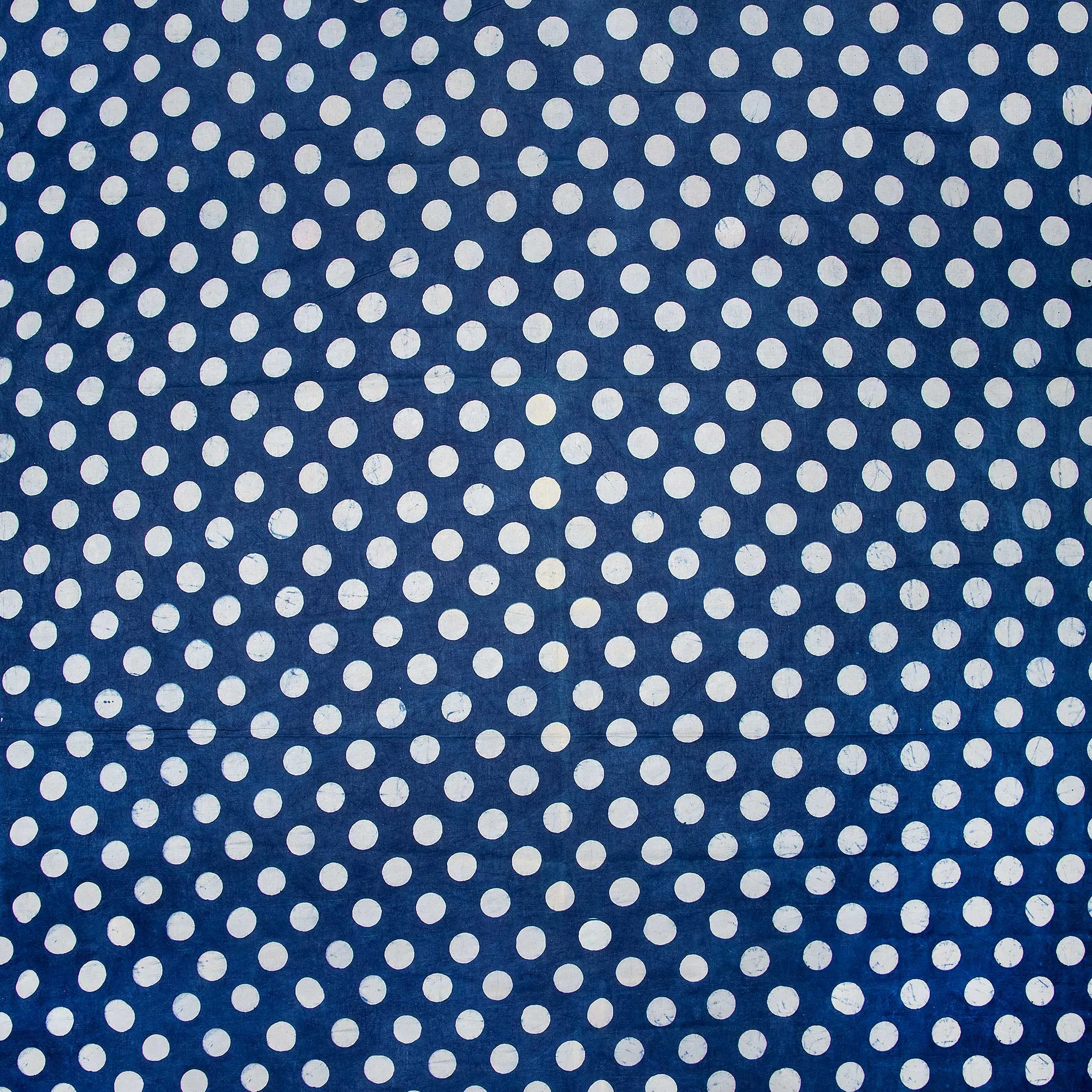 Polka Dots Printed Indigo Fabric