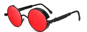 Red Classic Round Sunglasses