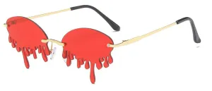 Red Drip Fashion Sunglasses