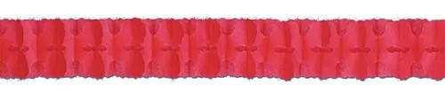 Red Tissue Paper Garland - 4m