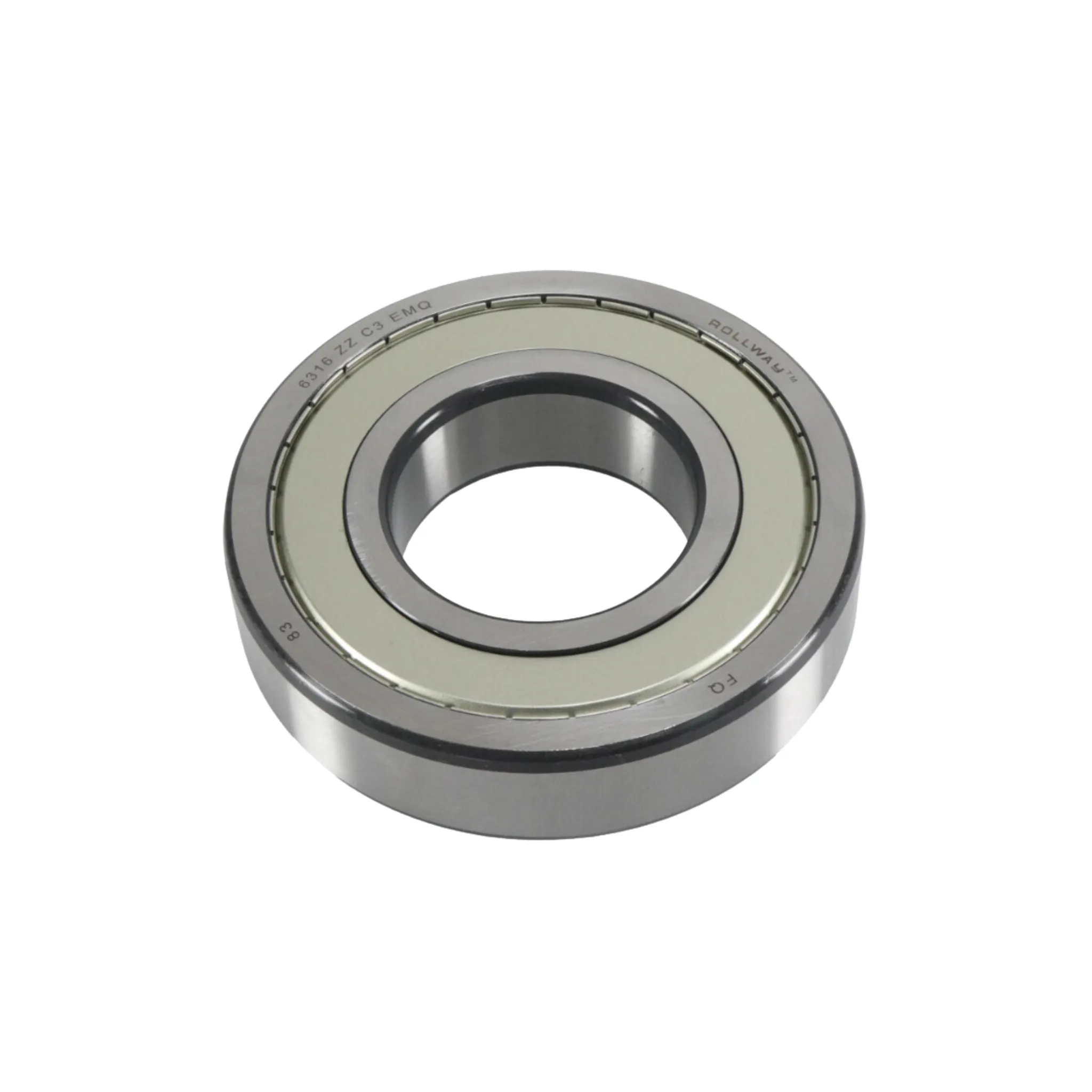 Regal Rexnord - Rollway Bearings 6316ZZC3EMQ 3.15" Bore Size, C3 Radial Clearance, Straight Bore, Double Shielded Ball Bearing