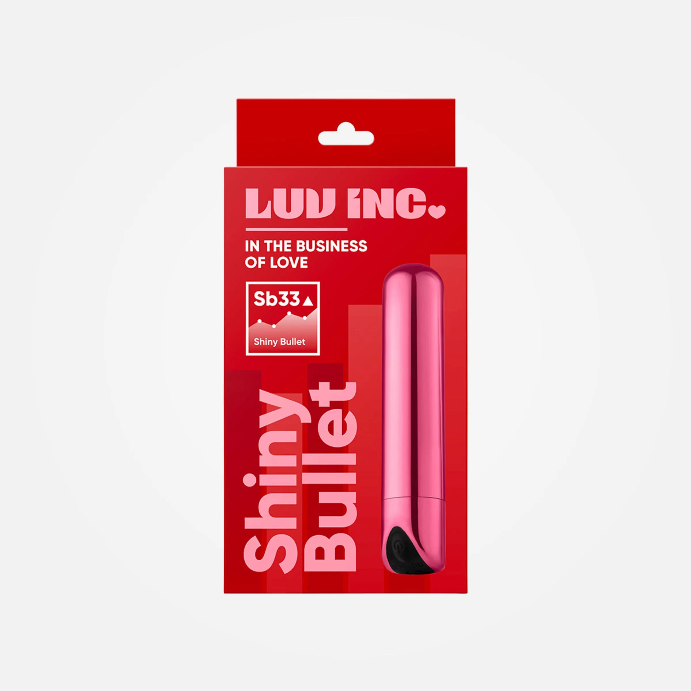 Sb33 - Rechargeable Shiny Pink Bullet Vibrator