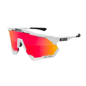 SCICON Aeroshade XLEyewear  - White Fender/Multimirror Red