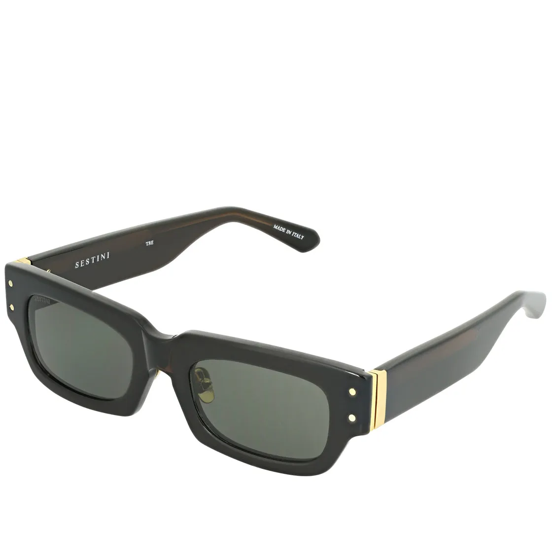 Sestini Black TRE Sunglasses 49 22-142