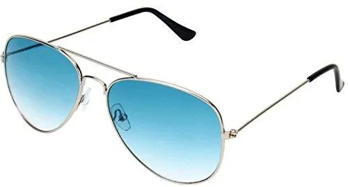 Sheomy Aviator Unisex Sunglasses (Sun_0000080_1|55|Blue)