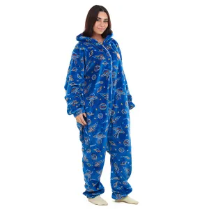 Snuggs Blanket Onesie Royal Blue Space