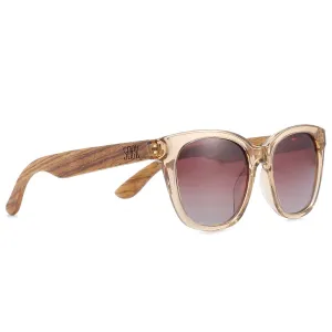 SOEK Lila Grace Champagne Polarised Lens Walnut Arms