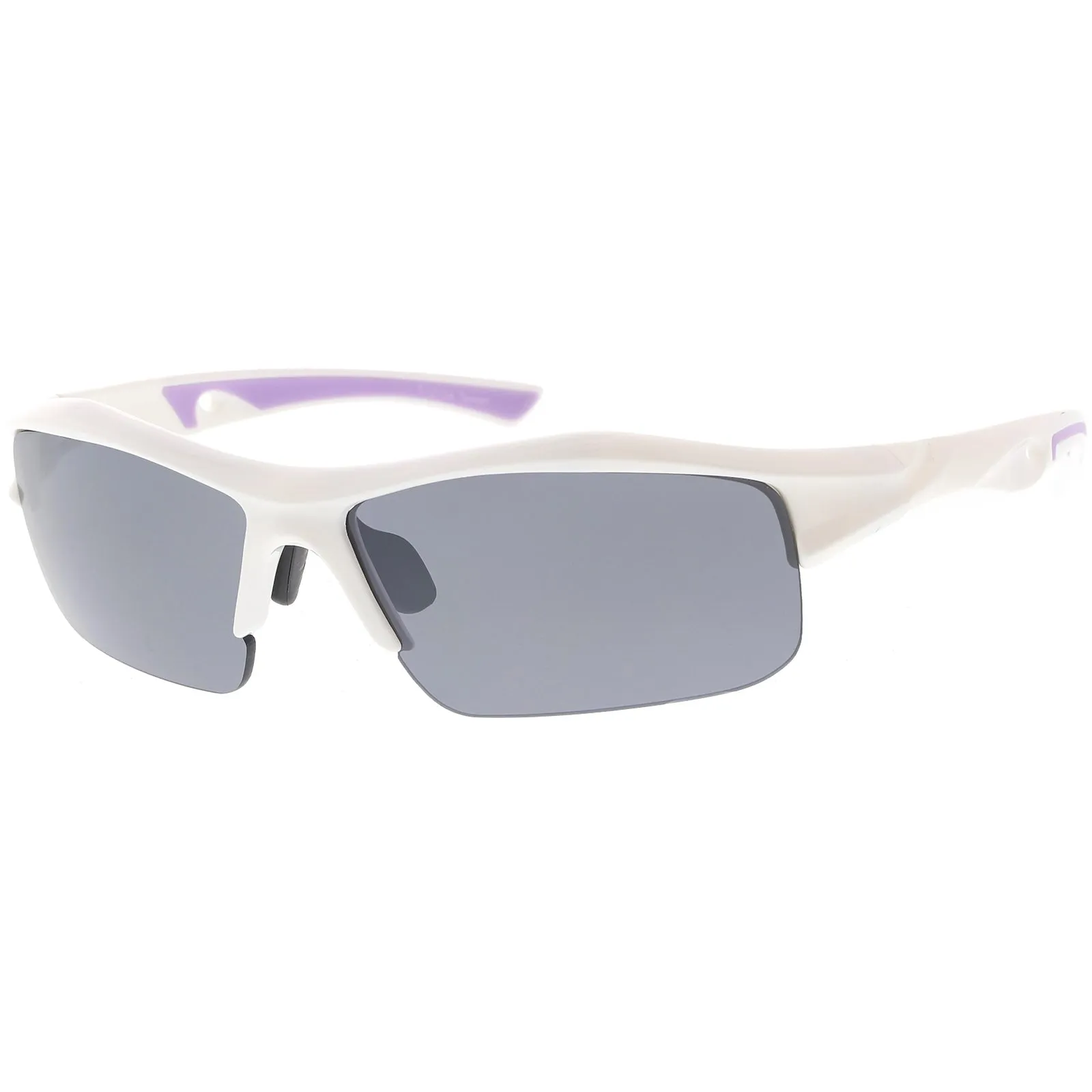 Sports Performance Ridged TR-90 Sports Wrap Rectangle Sunglasses C810