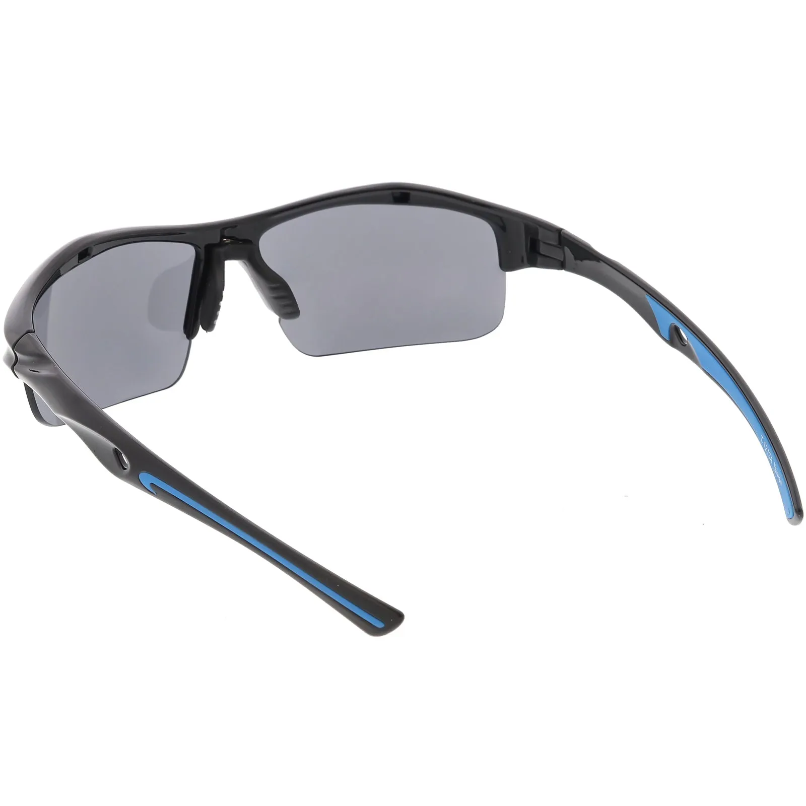 Sports Performance Ridged TR-90 Sports Wrap Rectangle Sunglasses C810