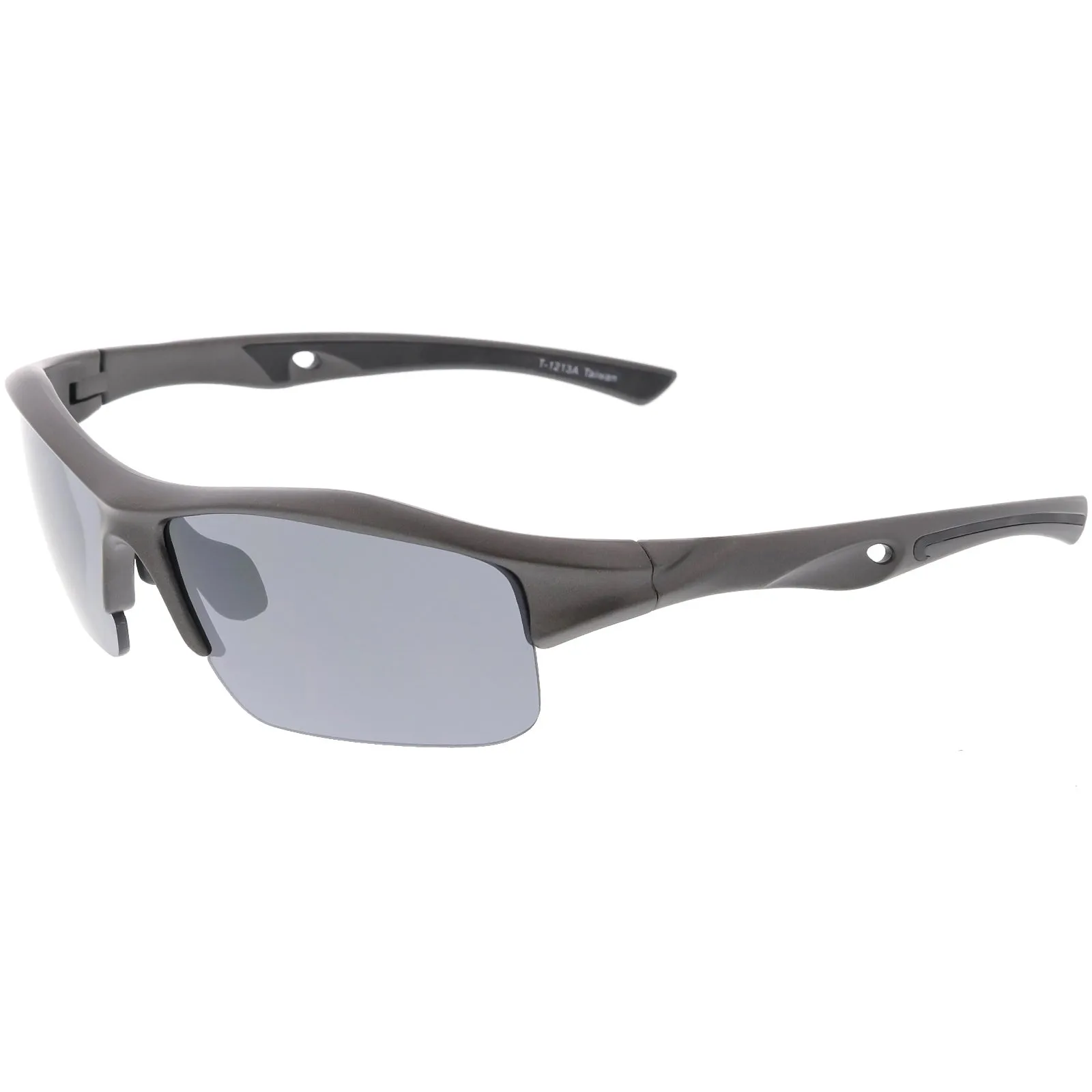 Sports Performance Ridged TR-90 Sports Wrap Rectangle Sunglasses C810