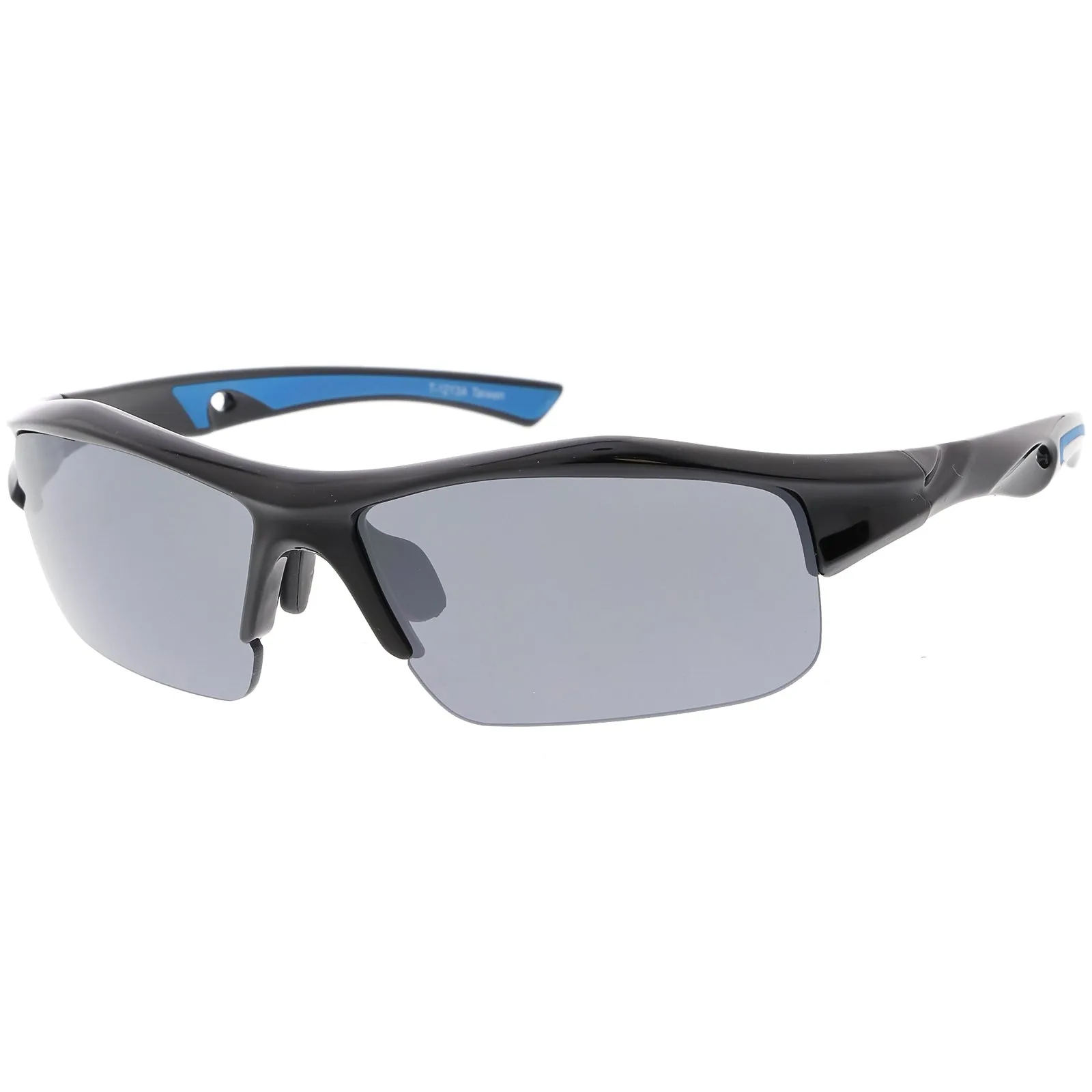 Sports Performance Ridged TR-90 Sports Wrap Rectangle Sunglasses C810