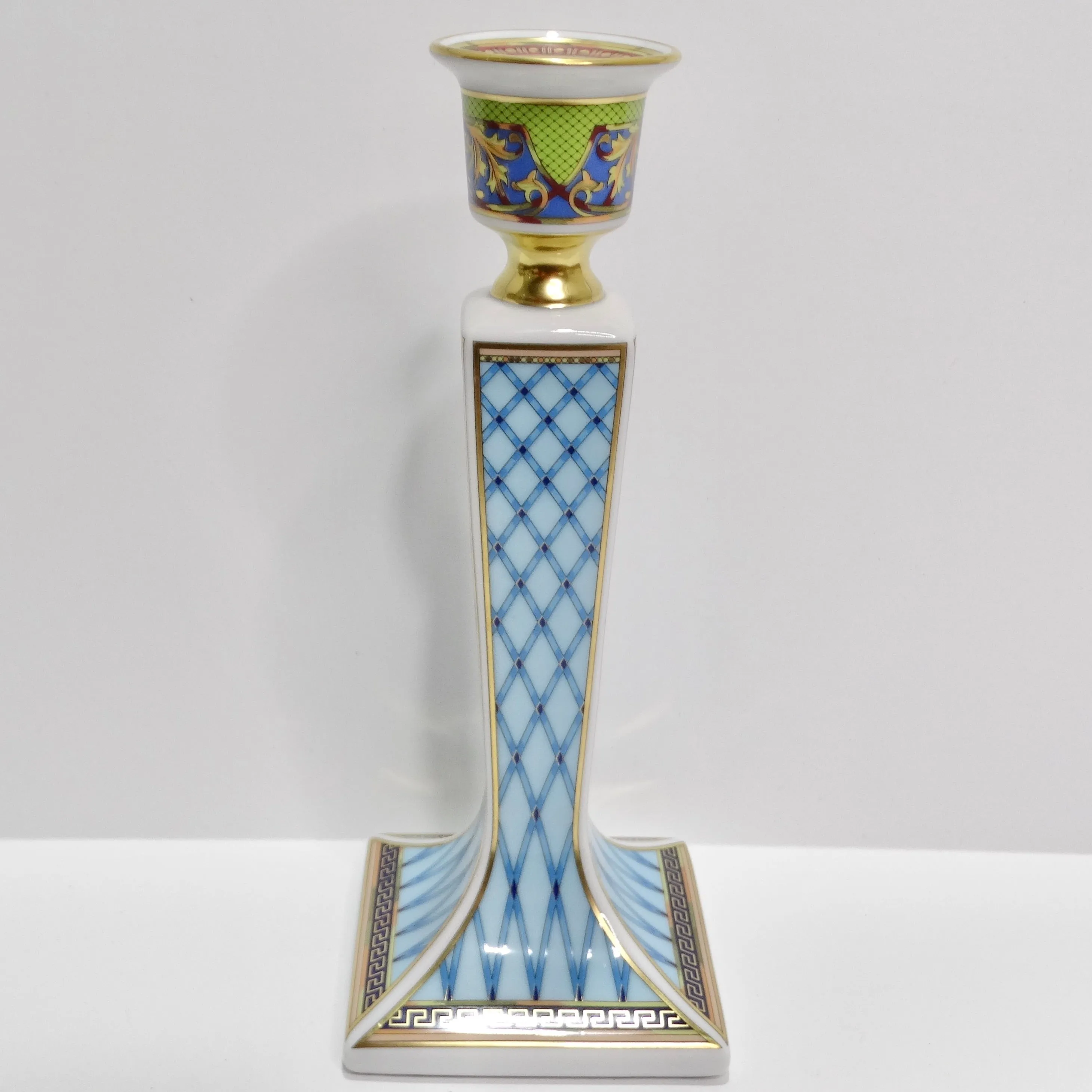 Versace Rosenthal 1990s Russian Dream Porcelain Candle Holder