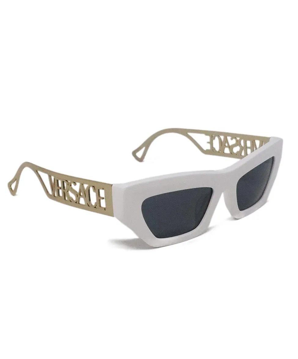 Versace White & Gold Sunglasses