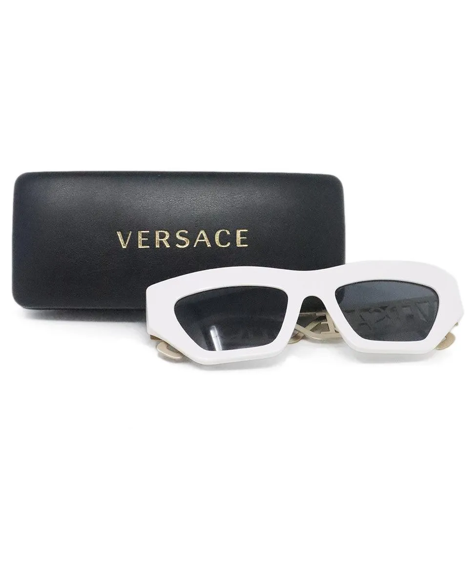 Versace White & Gold Sunglasses