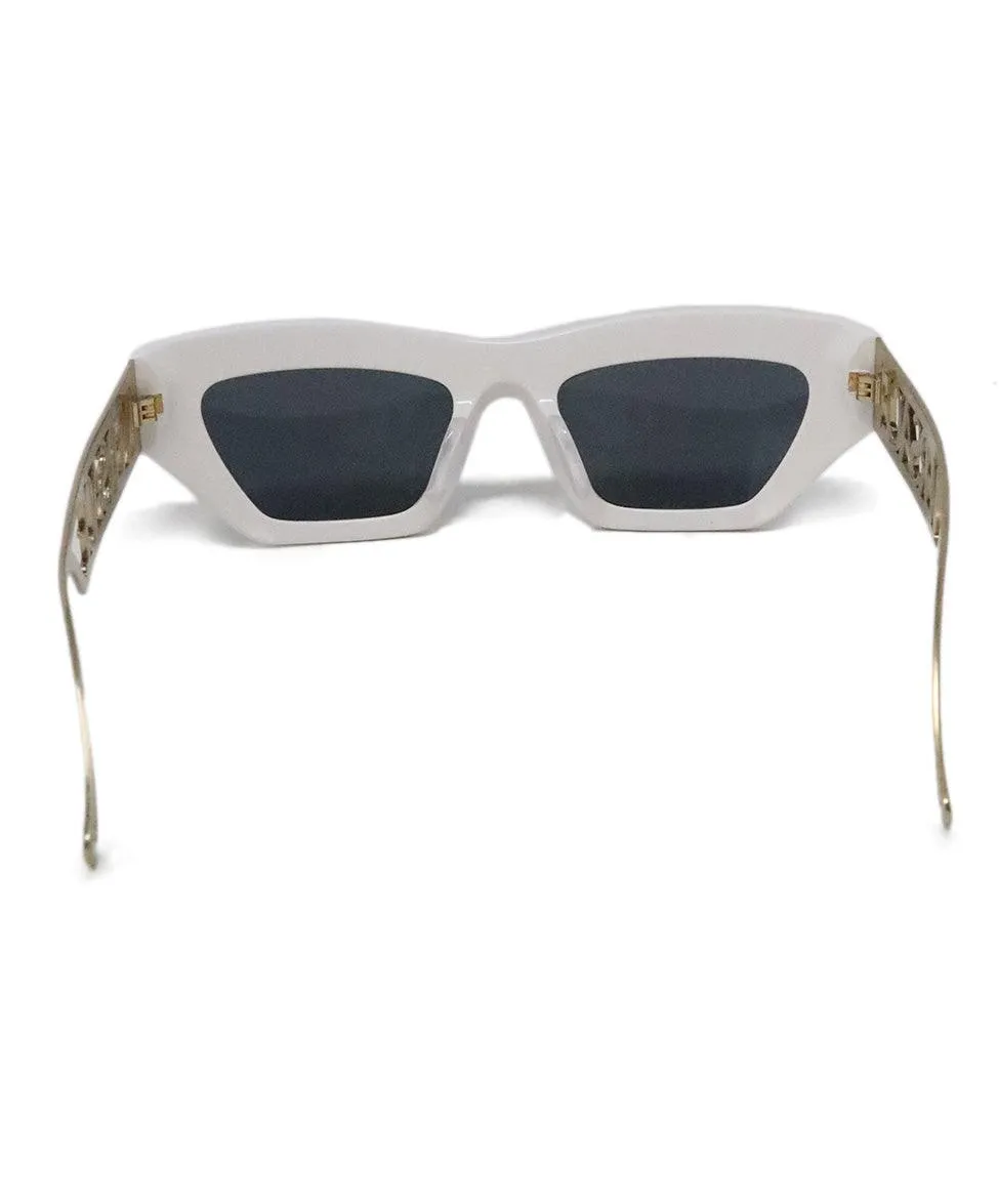 Versace White & Gold Sunglasses