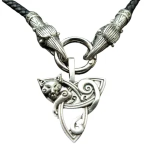 Viking Celtic Knot Triangle Necklace for Men from Nordic Legacy