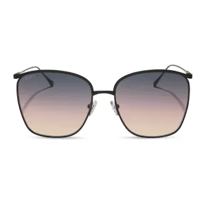 VITTORIA - BRUSHED BLACK   TWILIGHT GRADIENT SUNGLASSES