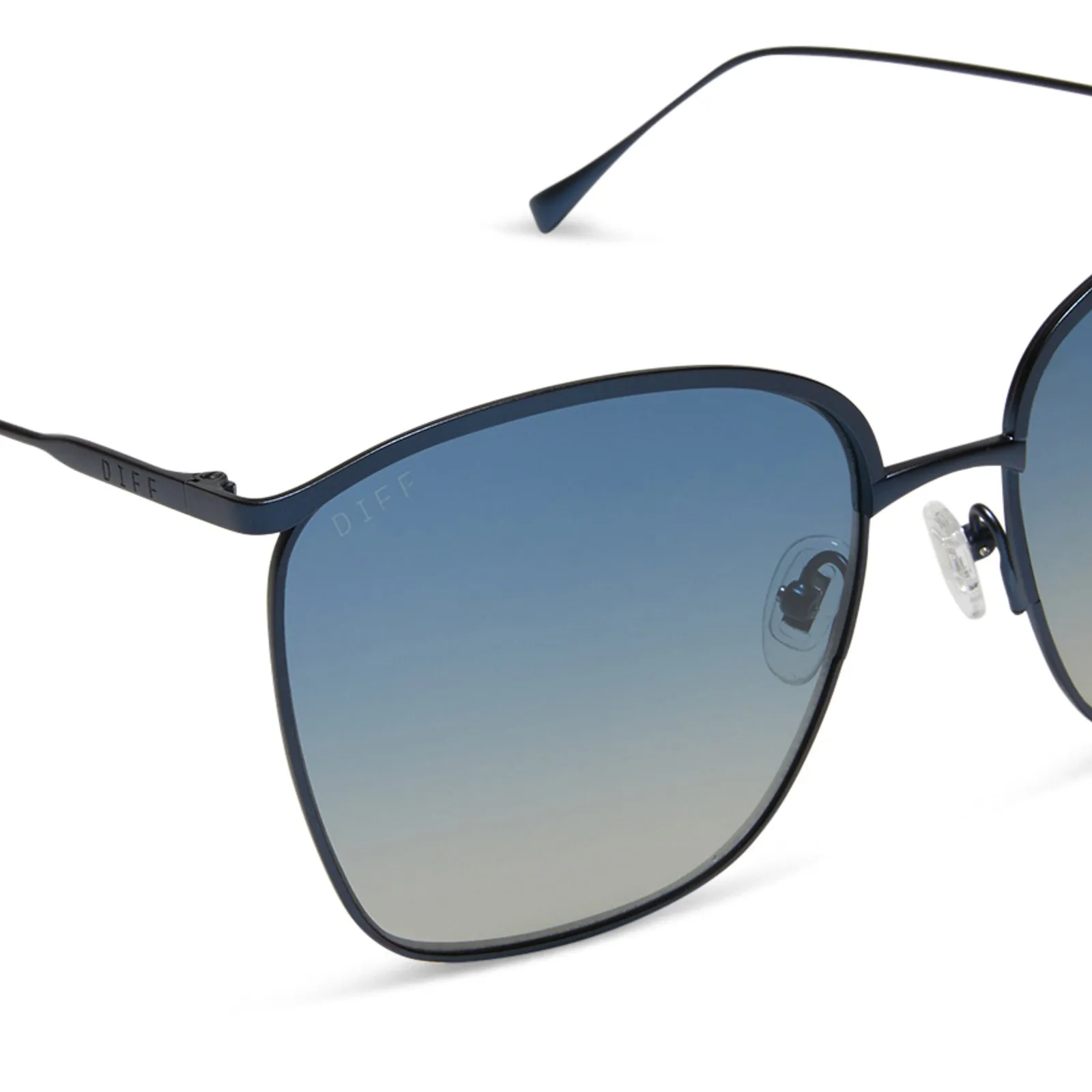 VITTORIA - DEEP NAVY METAL   AEGEAN BLUE FLASH   POLARIZED SUNGLASSES