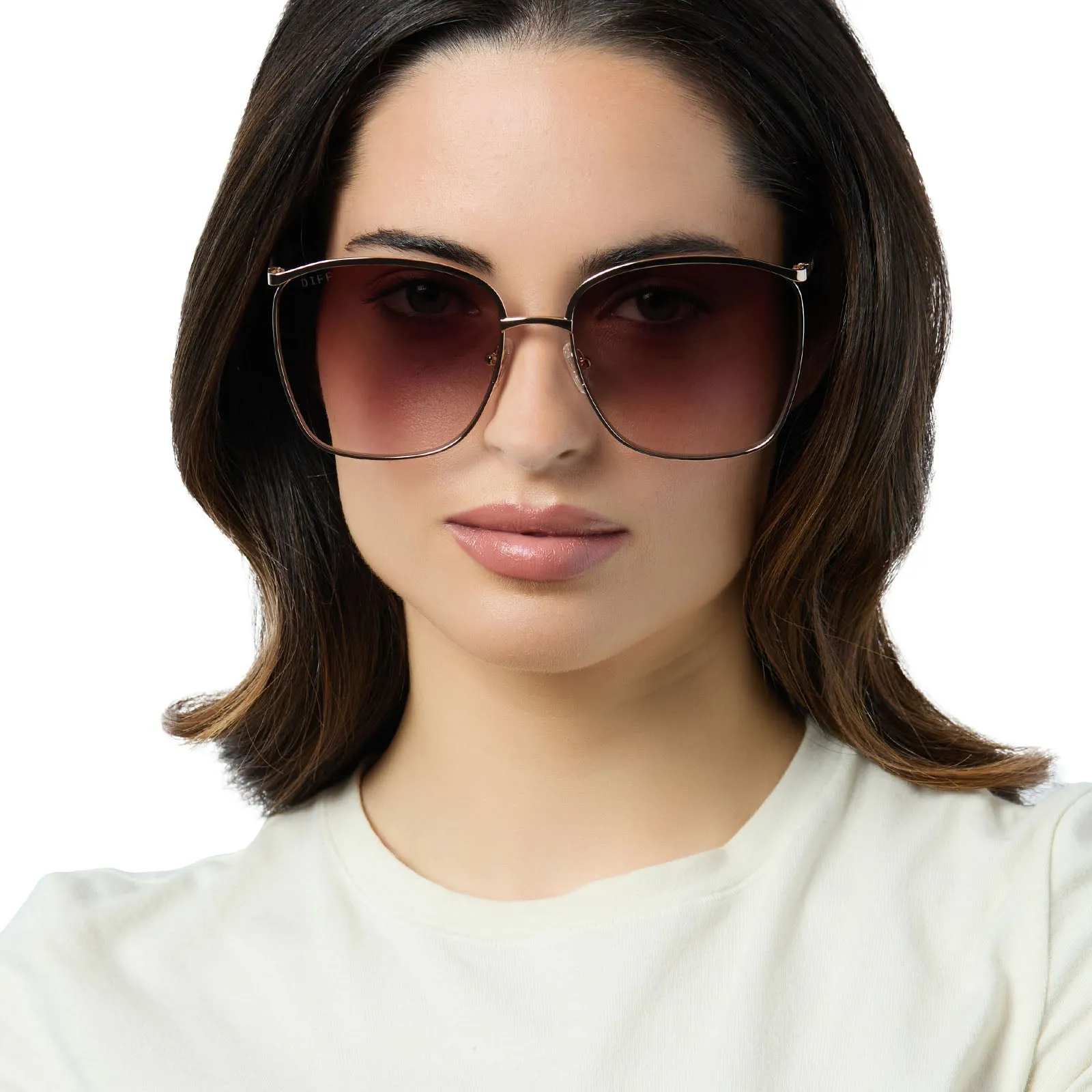 VITTORIA - GOLD   BROWN GRADIENT   POLARIZED SUNGLASSES